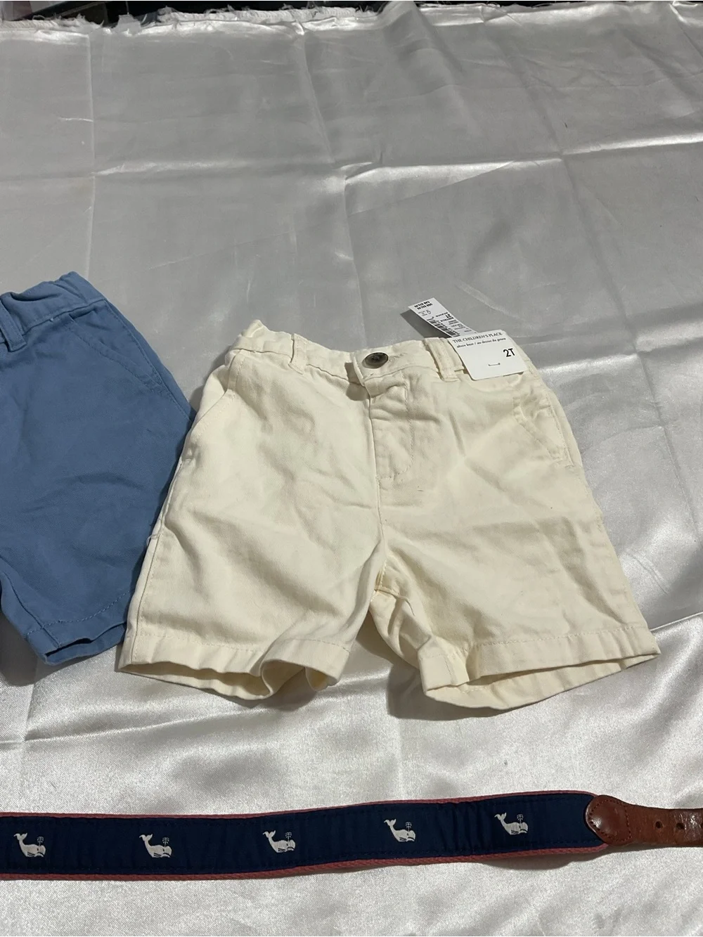 Blue and Cream kids Casual Shorts - Lightweight Summer Style